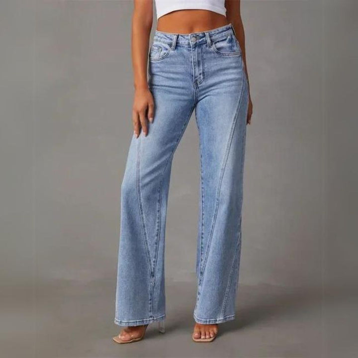 Freya™ - Elegante Schlagjeans