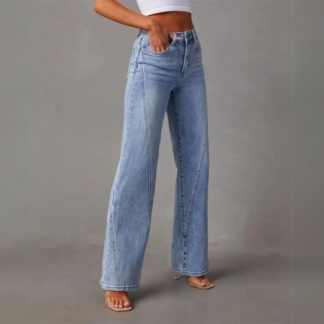 Freya™ - Elegante Schlagjeans