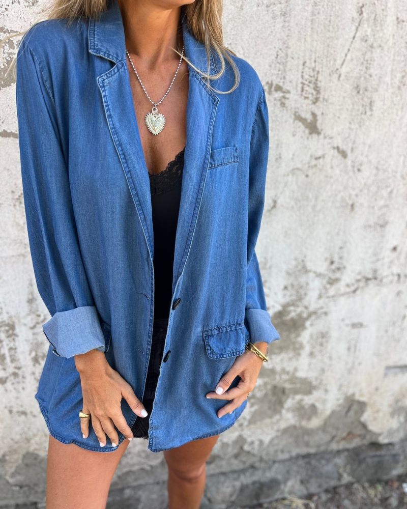 MIREIA - Blazer im lässigen Denim-Stil
