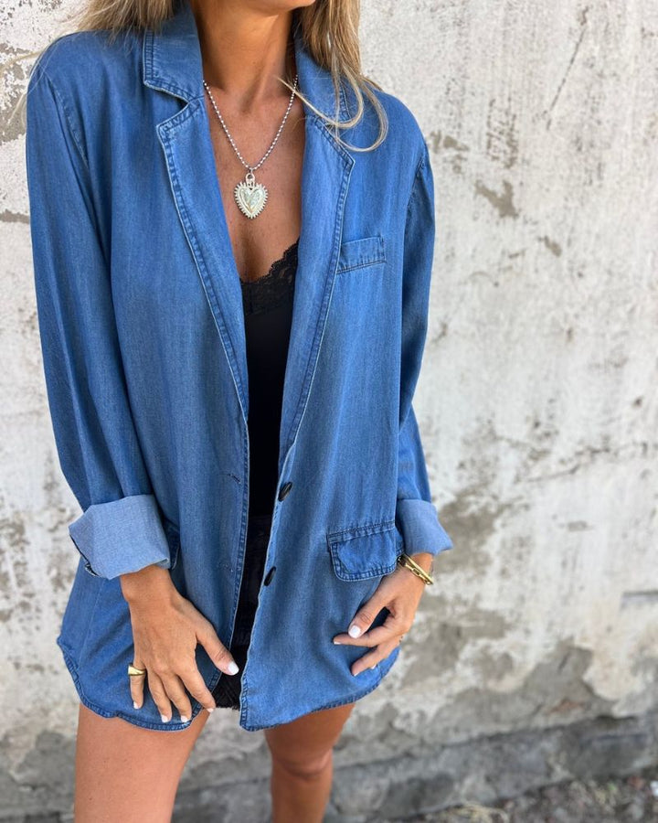 MIREIA - Blazer im lässigen Denim-Stil