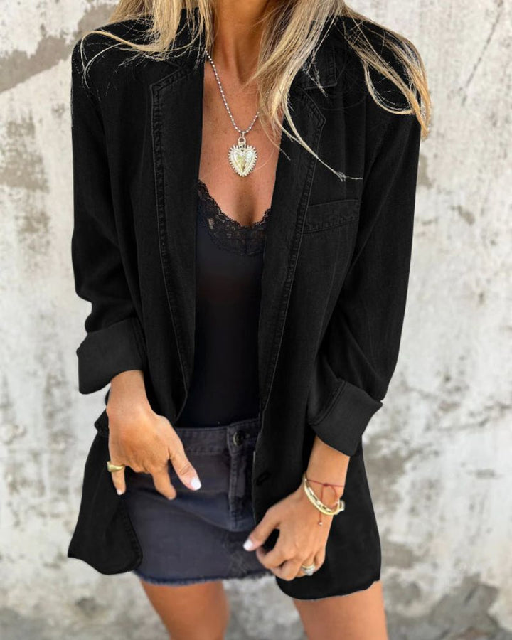 MIREIA - Blazer im lässigen Denim-Stil