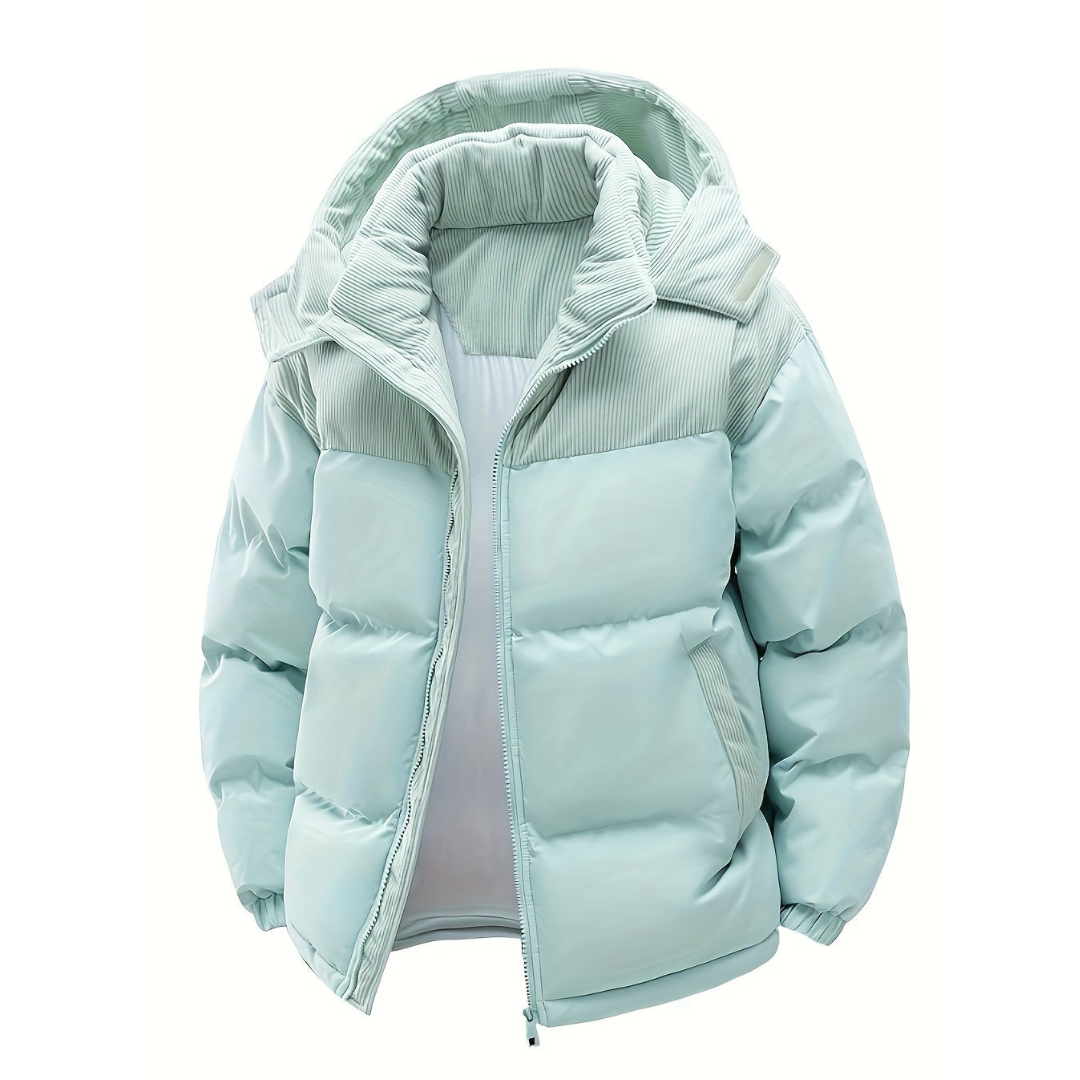 Unisex Casual Hoodie Puffer Jacke