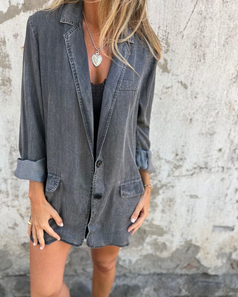 MIREIA - Blazer im lässigen Denim-Stil