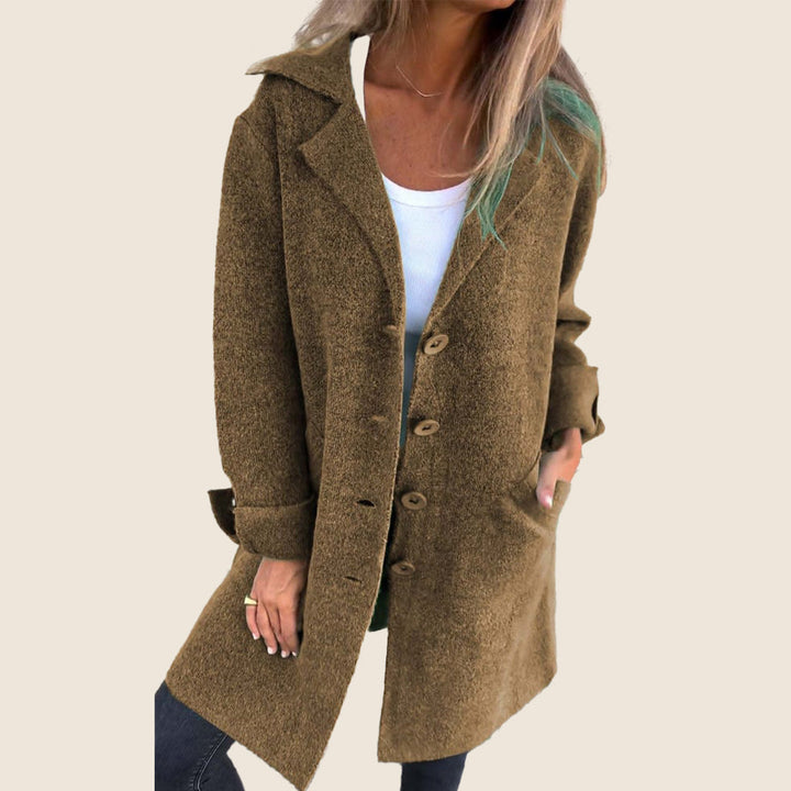 Marei | Casual Monopette Mantel mit Revers