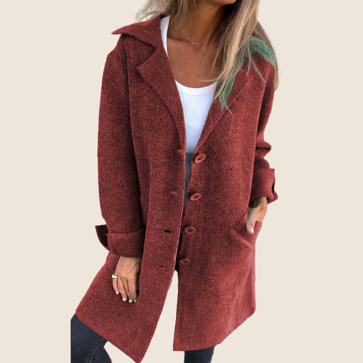 Marei | Casual Monopette Mantel mit Revers