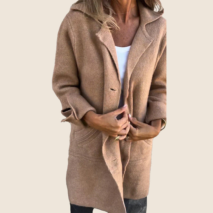 Marei | Casual Monopette Mantel mit Revers