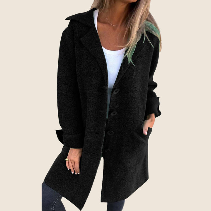 Marei | Casual Monopette Mantel mit Revers
