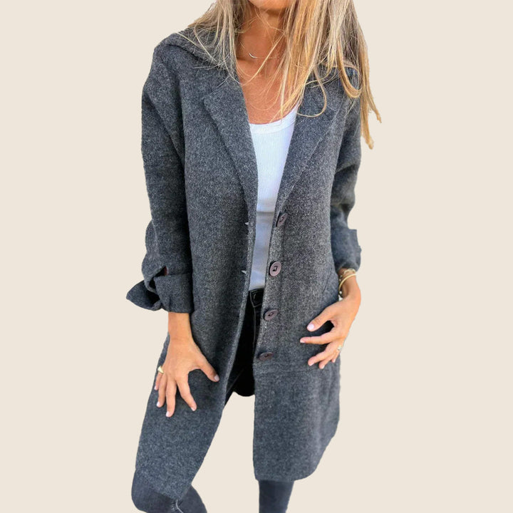 Marei | Casual Monopette Mantel mit Revers