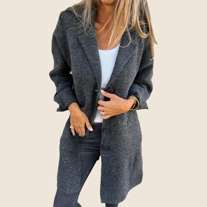 Marei | Casual Monopette Mantel mit Revers