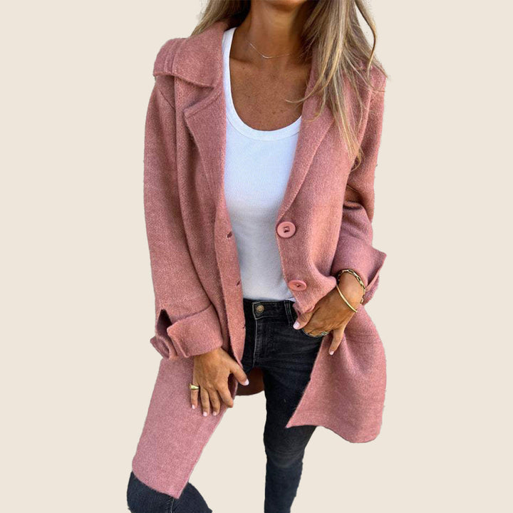Marei | Casual Monopette Mantel mit Revers