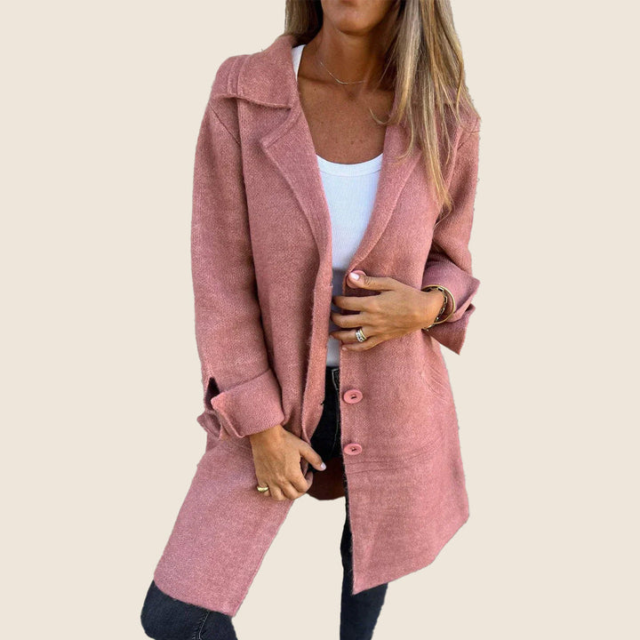 Marei | Casual Monopette Mantel mit Revers