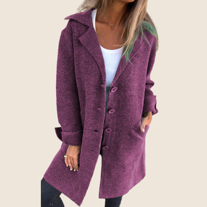 Marei | Casual Monopette Mantel mit Revers