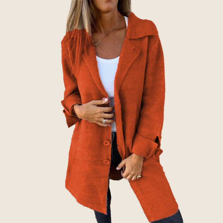Marei | Casual Monopette Mantel mit Revers